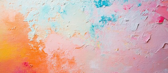 Fototapeta premium Painter applying vibrant color to a textured wall during a home renovation project showcasing creativity and artistry in interior design.