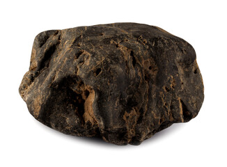 Wild stone, pebble, cobblestone, isolated on a white background.