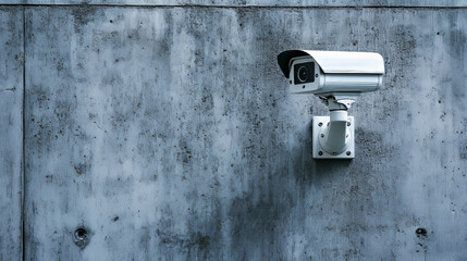 3d vector white safety security video spy camera. Cctv system equipment illustration for watch and recording hidden on street building wall. Realistic header concept for protect and observe privacy