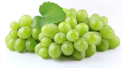 close up of a grape isolated on a white background
