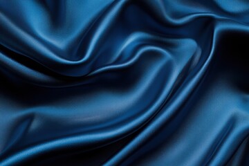 Obraz premium Exquisite Close-Up of the Glossy Sheen on Silk Satin Fabric for High-Quality Textiles and Fashion Design