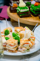 catering food on the table