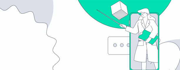 Medical characters fighting the epidemic flat vector concept operation hand drawn illustration
