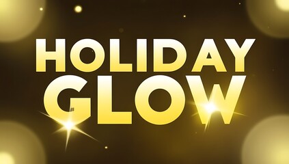 Golden Holiday Glow Festive Season Greetings