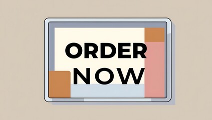 Obraz premium Order Now Digital Marketing Call To Action
