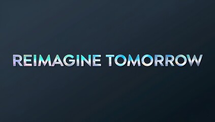 Obraz premium Reimagine Tomorrow A Futuristic Inspirational Message