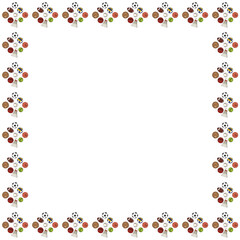 Sports ball pattern illustration on transparent background