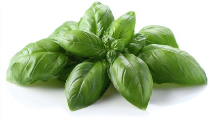 Fototapeta premium photo of basil isolated on a white background