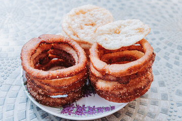 Sel Roti, Very Popular Nepali snacks, Sweet bread
