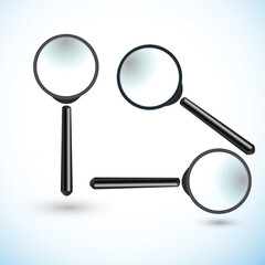 Magnifying glass illustration vector design
