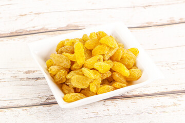 Yellow raisin - dry grape berries