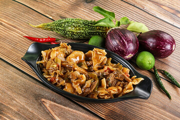 Tibetian cuisine - thenthuk with beef