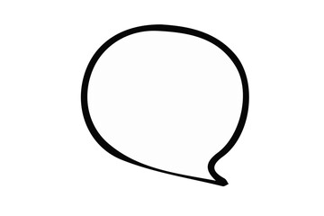 手書き　手描き　シンプルな吹き出し