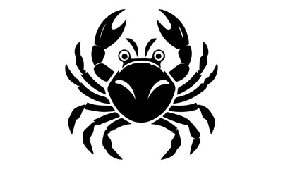 Crab Silhouette Images, crab isolated on white background, crab isolated on white