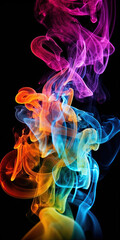 Fototapeta premium Coloured smoke vertical background