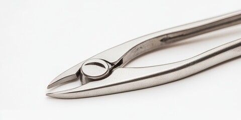 Isolated internal bent circlip pliers showcased on a white background, highlighting the unique design and functionality of these essential internal bent circlip pliers for precision tasks.