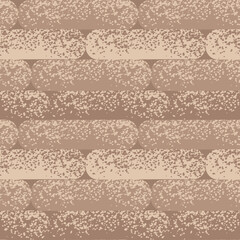 Seamless abstract pattern sticks horizontal stripes dots stylish fashion mocha color for fabric design