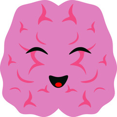 Brain Mental Health Character Illustration