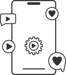 Content Creation Line Icon