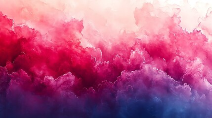 Fototapeta premium Abstract vibrant pink, red, and blue cloud formation.