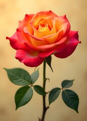 Fototapeta premium single red rose
