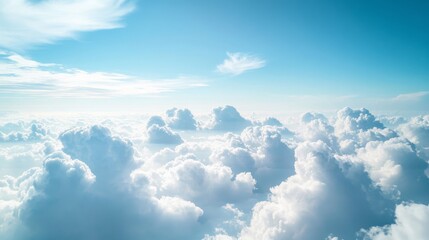 Gorgeous white clouds gracefully fill the sky, creating a stunning backdrop. The beautiful white clouds enhance the serene atmosphere of the vast sky, inviting calm and inspiration.
