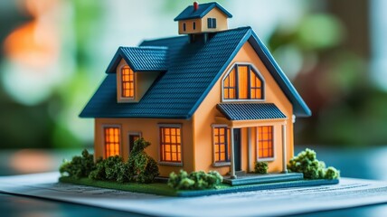 Home ownership journey modern living room document signing cozy environment close-up view financial security