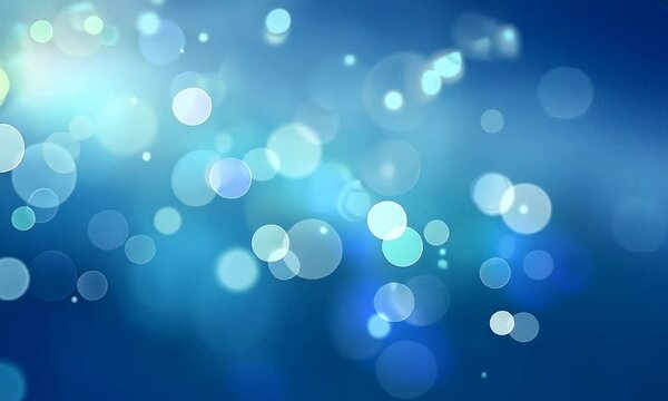 Fondo azul con puntos de luz borrosos, desenfocados. Imagen sugerente y evocadora. Brillante, on&iacute;rica, sue&ntilde;o, visi&oacute;n
