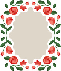 バラのベクターフレーム