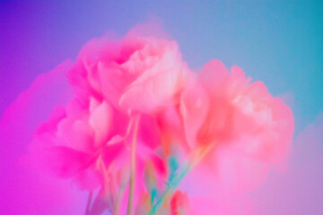 Fototapeta premium Abstract Faded Flowers Texture