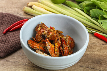 Steamed Spider crab Claws in tamatind sauce