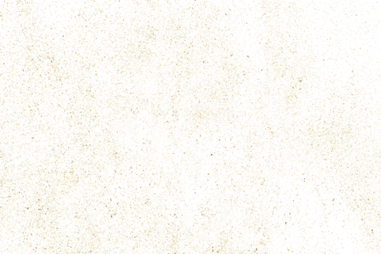 Gold texture pattern on transparent background. Old paper surface. Light golden confetti. Yellow Illustration backdrop. PNG design element.