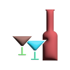 3d Miscellaneous Bottle icon