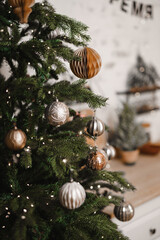 christmas tree decorations, Dressed up Christmas tree. 