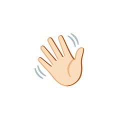 Obraz premium Waving Hand Emoji