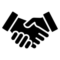 Naklejka premium Hand Shake Icon