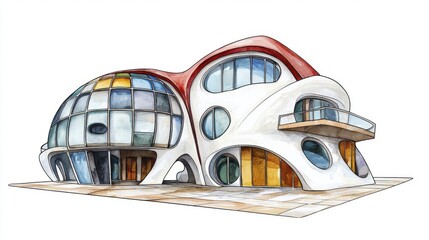 Obraz premium | Futuristic architecture