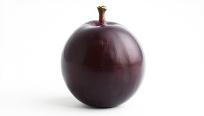 Plum Isolated On White Background
