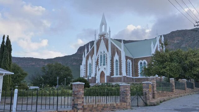 Dutch Reformed Church in Piketberg, Western Cape, South Africa. Static