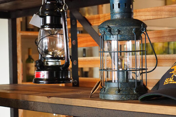 レトロなランタンの輝き

