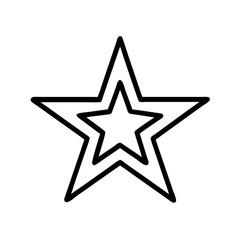 Obraz premium Icon representing favorites and achievements, featuring a stylized star within a star design