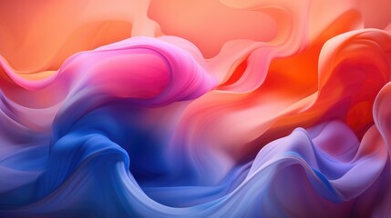 Obraz premium Bright, flowing motion with gradient hues