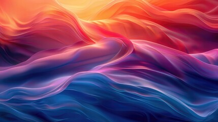 Fototapeta premium Bright, flowing motion with gradient hues