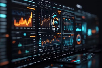 Business intelligence & data analytics interactive conference display
