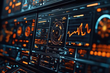 Obraz premium Transforming business intelligence data analytics strategy hub