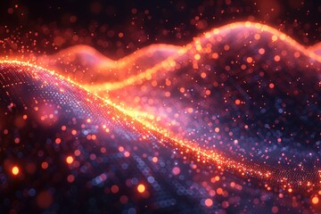 vibrant color transitions abstract free space background design light energy wave glowing