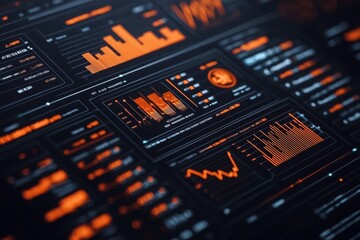 Obraz premium Ai-enhanced business intelligence dashboard & data analytics strategy