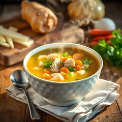 chicken soup with vegetables