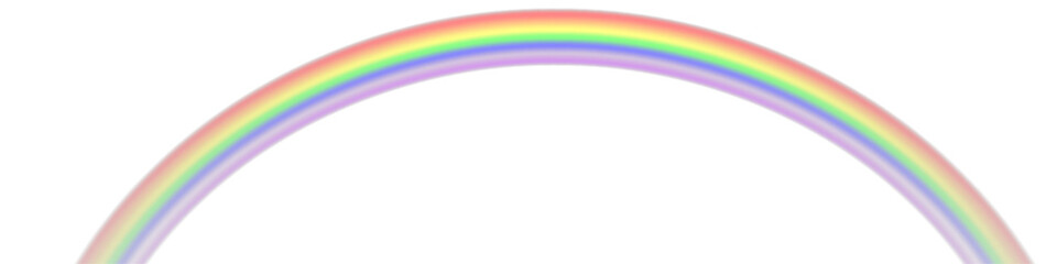 Rainbow on transparent background. Realistic rainbows in different shape and size. Rainbow, effect after rain. Vector illustration. Transparent rainbows. Downpour, hail rainy weather. png