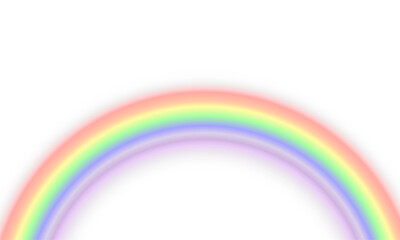 Rainbow with  transparent effect. Vector illustration.